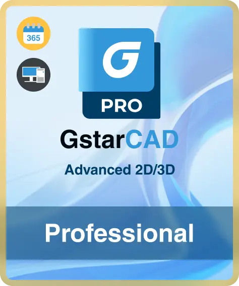 ​GstarCAD Professional (2D/3D) (Monoplaza)